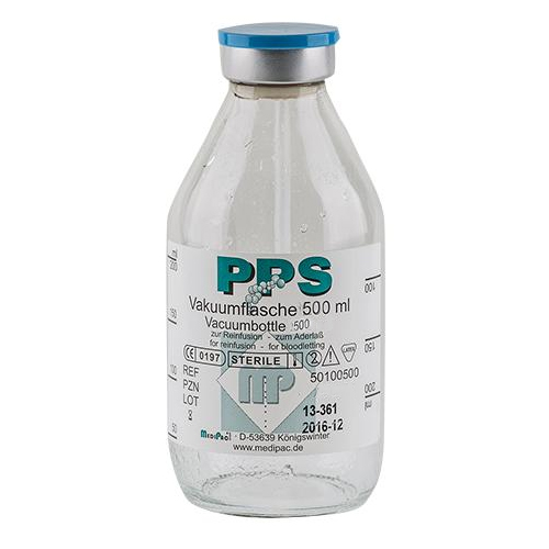 PPS Vakuumflasche zum Aderlass