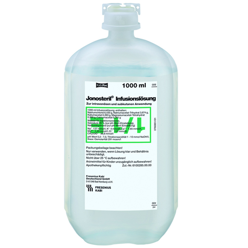 Jonosteril® 1/1 E  Infusionslösung/Elektrolytlösung